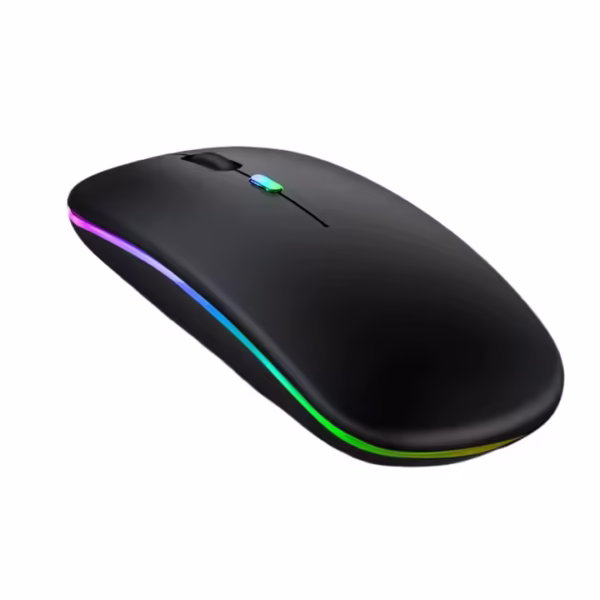 Ultra-Thin Wireless Gaming Mouse | Rechargeable RGB LED | Silent Click & Ergonomic Design | UK Best Gaming Mouse